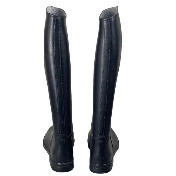 Women Dafna Winner Rubber Black Riding Boots Size US 8 UK 5 Eu 38 Equestrian - Picture 2 of 7